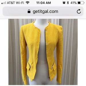 SOLD Yellow ZARA blazer
